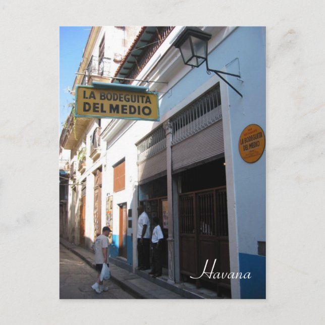 bodeguita havana postcard (Front)