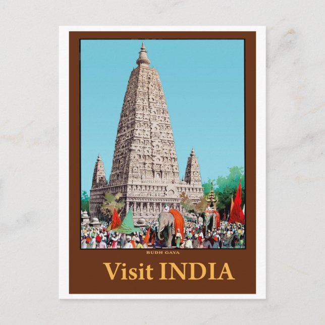 Bodh Gaya, India Postcard (Front)