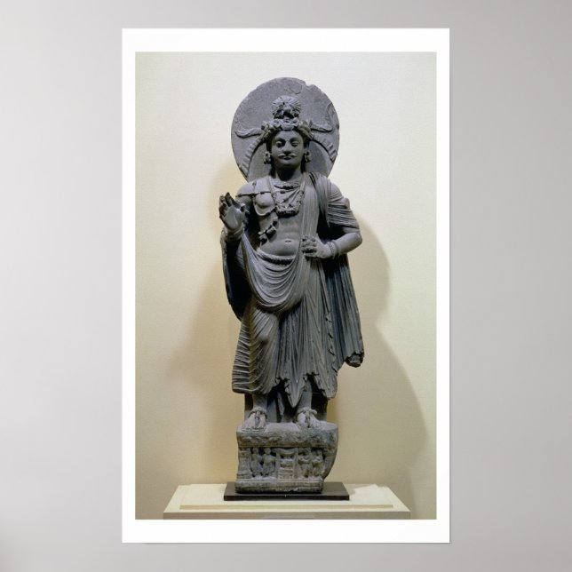 Bodhisattva figure, from Mekha-Sanda near Shabaz-G Poster (Front)