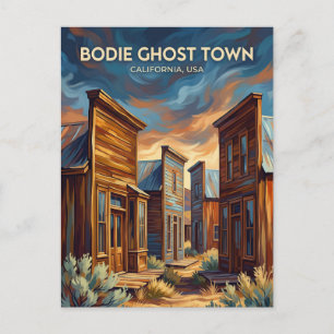 Bodie Ghost Town USA Postcard