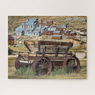 Bodie Ghost Town Wagon with Standard Mill Jigsaw Puzzle