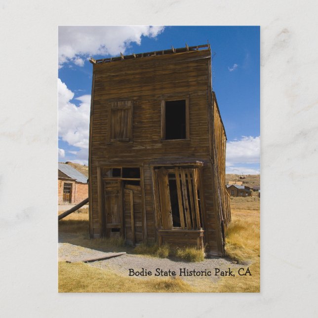 Bodie Hotel Main Street Postcard (Front)