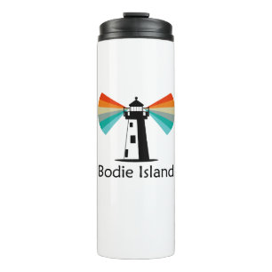 Bodie Island Lighthouse North Carolina Rainbow Thermal Tumbler