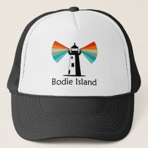 Bodie Island Lighthouse North Carolina Rainbow Trucker Hat
