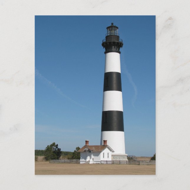 Bodie Island Lighthouse Outer Banks NC Postcard (Front)