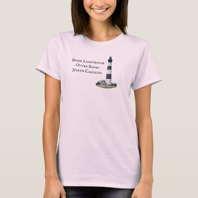 Bodie Lighthouse Outer Banks North Carolina T-Shirt (Front)