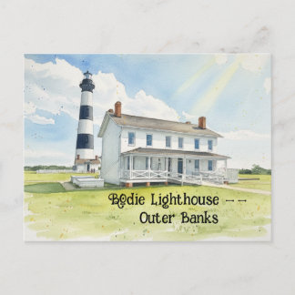 Bodie Lighthouse Outer Banks Postcard
