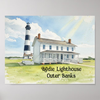 Bodie Lighthouse Outer Banks Poster