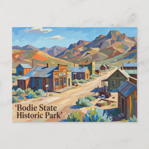 Bodie State Historic Park California Postcard