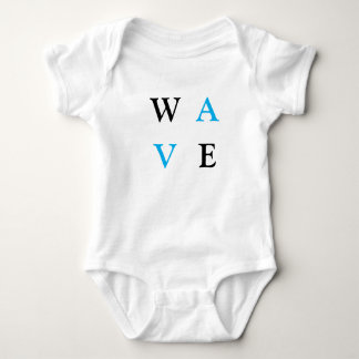 Bodies with wave writing baby bodysuit