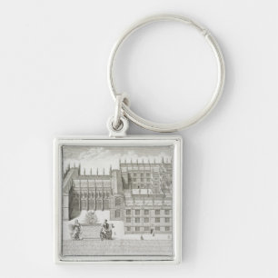 Bodleian Library, Oxford, from 'Oxonia Illustrata' Key Ring