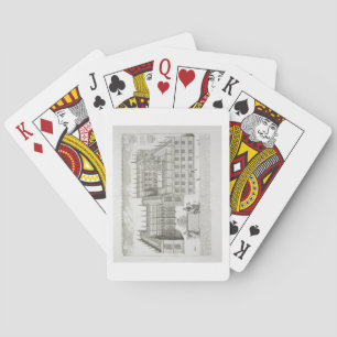 Bodleian Library, Oxford, from 'Oxonia Illustrata' Playing Cards