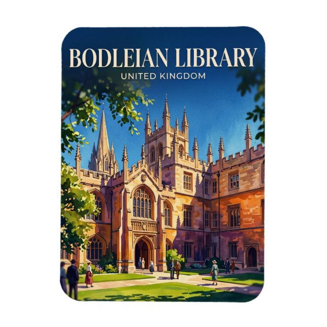 Bodleian Library United Kingdom Magnet (Vertical)