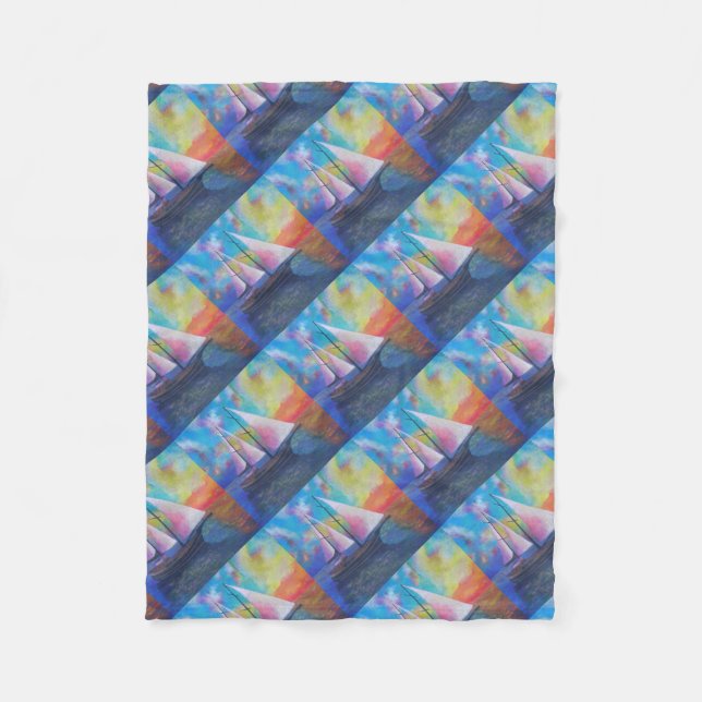 Bodrum Turquoise Coast Gulet Cruise Fleece Blanket (Front)