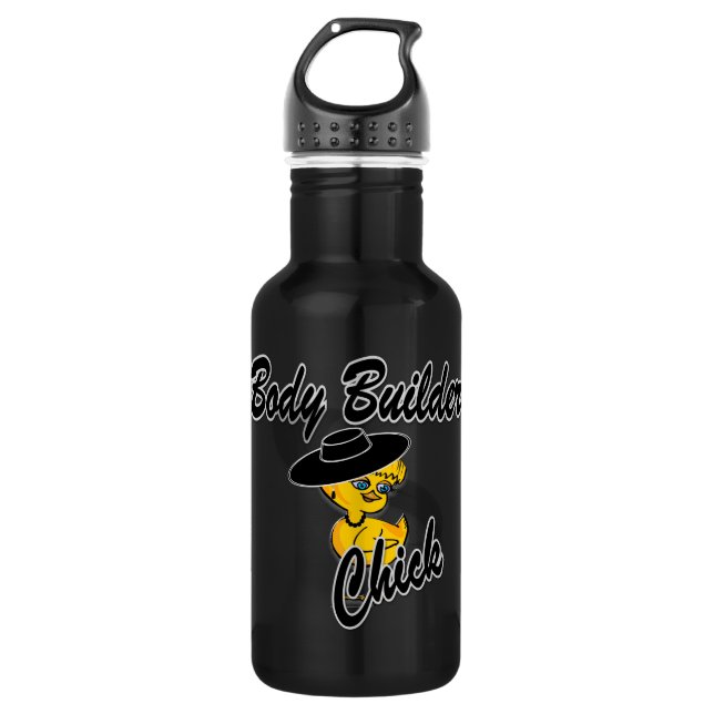 Body Builder Chick #4 532 Ml Water Bottle (Front)