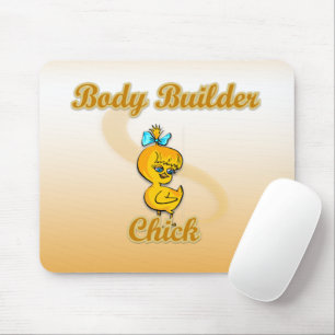 Body Builder Chick Mouse Pad