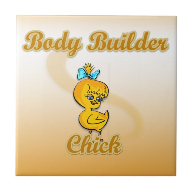 Body Builder Chick Tile (Front)