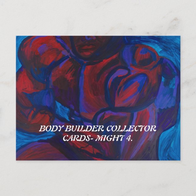 BODY BUILDER COLLECTOR CARDS BY PAULA REILLY. (Front)