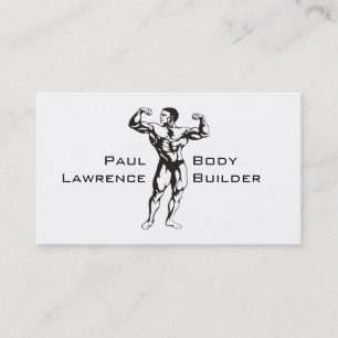 Body Builder Personal Trainer Fitness Business Card