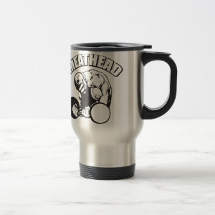 "Body building" Humour - MEATHEAD Travel Mug