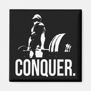 "Body building" Motivation - Conquer Magnet