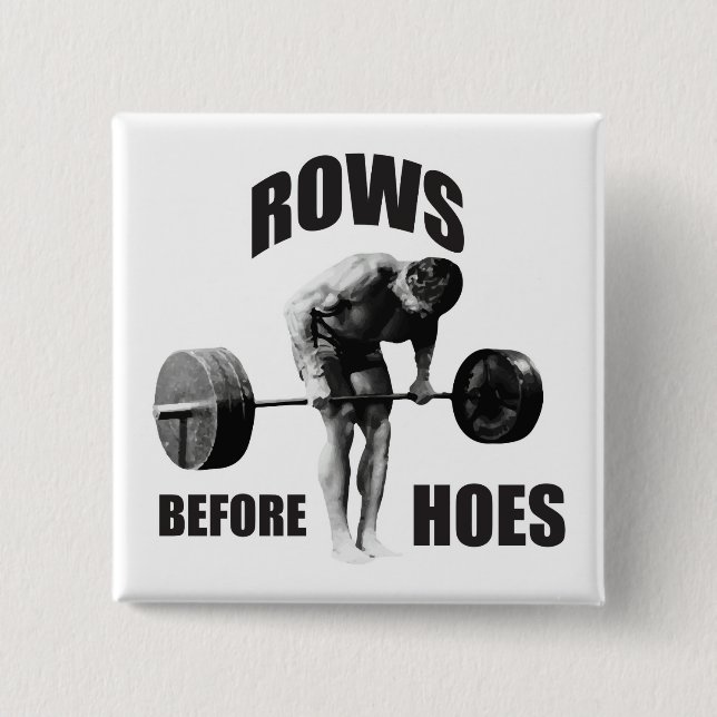 "Body Building" Motivational Humour 15 Cm Square Badge (Front)