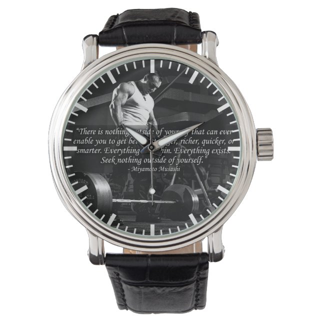 "Body building" Motivational Watch (Front)
