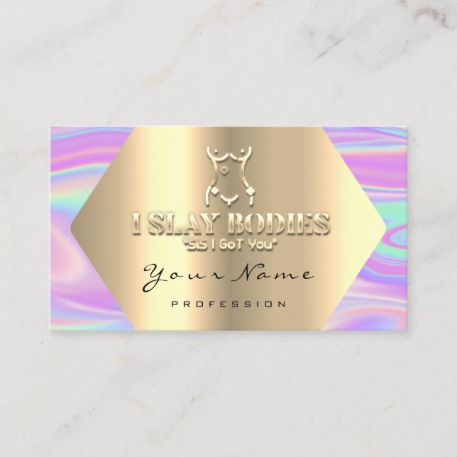 Body Building Shaping Fitness Sculpting Wellness  Business Card (Front)