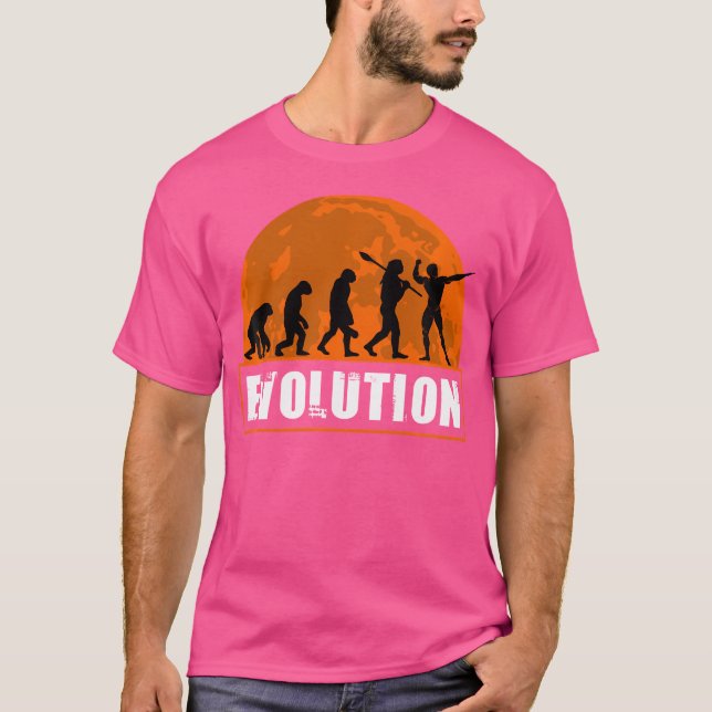 Body Building Shirt Funny Human Evolution Gift (Front)