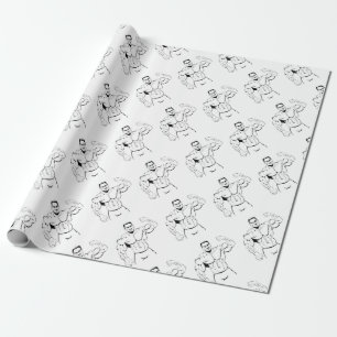 body-building wrapping paper