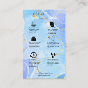 Body Butter Application Guide Elegant   Business Card