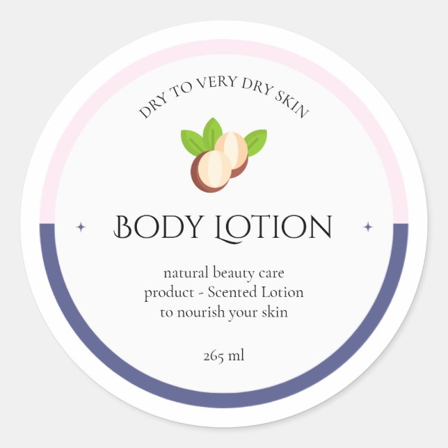 Body Butter Labels,Candle Labels, Mason Jar Labels (Front)