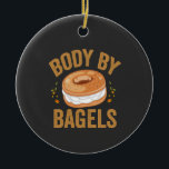 Body By Bagels Funny Jewish Hanukkah Doughnut Gift Ceramic Tree Decoration<br><div class="desc">hanukkah, passover, yiddish, chanukah, jewish, menorah, jew, gift, birthday, bagel</div>