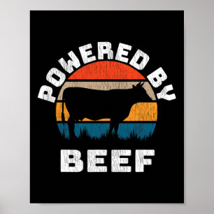 Body By Brisket Bbq Powered By Beef Poster