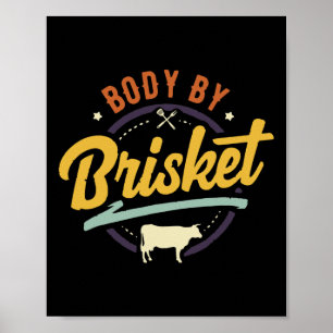Body By Brisket Byckyard Cookout Bbq Grill  Poster