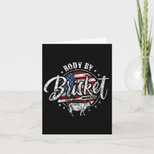 Body By Brisket Usa Flag Patriotic Byrbeque 4th Of Card