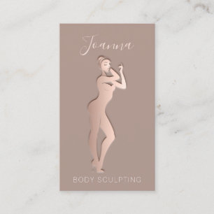Body Care Shaping Sculpting QR Code Logo Skin Business Card