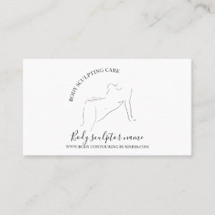 Body care woman tan business card