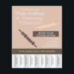 Body Contouring & Body Sculpting Tear Off  Flyer<br><div class="desc">Body Contouring & Body Sculpting for Massage Therapist -Wood Therapy Flyers with Tear Off</div>