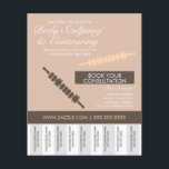 Body Contouring & Body Sculpting Tear Off  Flyer<br><div class="desc">Body Contouring & Body Sculpting for Massage Therapist -Wood Therapy Flyers with Tear Off</div>