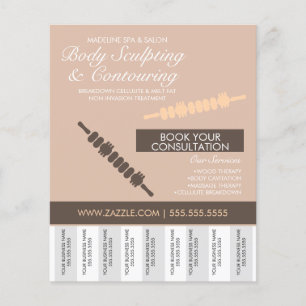 Body Contouring & Body Sculpting Tear Off Flyer
