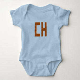 Body jersey light blue CHOCOLAT SWITZERLAND Baby Bodysuit