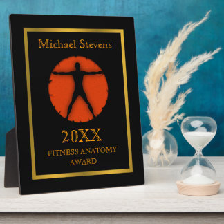 Body Madness Fitness Anatomy Vitruvian Man Plaque