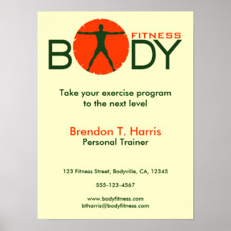 Body Madness Fitness Personal Trainer Posters
