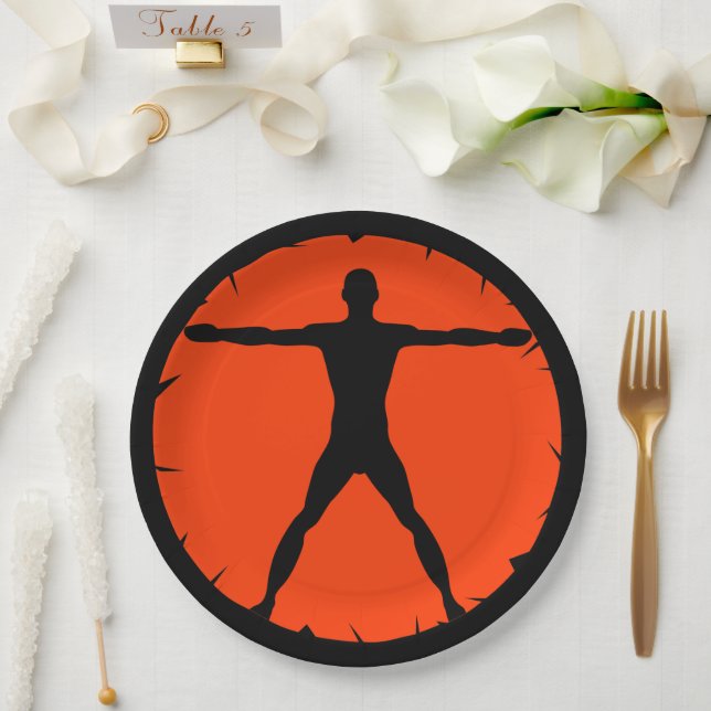 Body Madness Fitness Sports Paper Plate (Wedding)