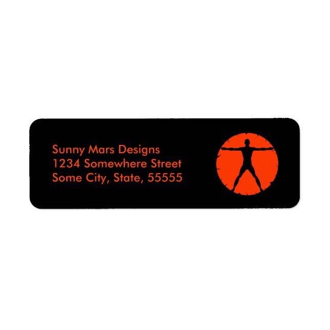 Body Madness Gym Coach Return Address Labels (Front)