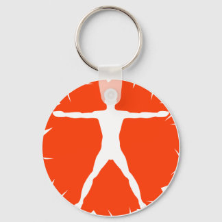 Body Madness Vitruvian Man Premium Round Key Chain