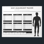 Body Measurements Weight Loss Diet Tracker Boy Notepad<br><div class="desc">Body Measurements Weight Loss Diet Tracker Notepad for boys. Log your progress each week with this body measurement tracker notepad.</div>