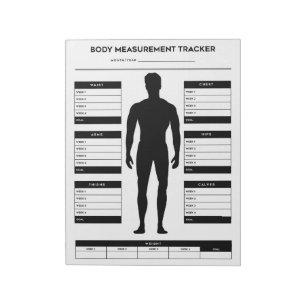 Body Measurements Weight Loss Fitness Tracker Boy Notepad