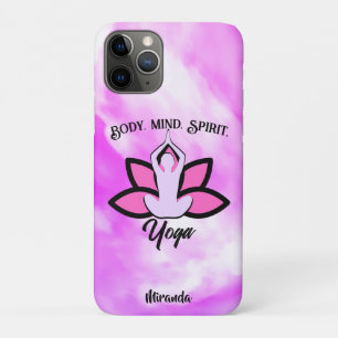 BODY MIND SPIRIT YOGA Meditation Aasana Case-Mate iPhone Case